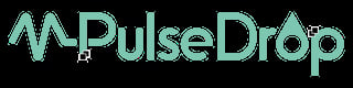 PulseDrop logo in mint green